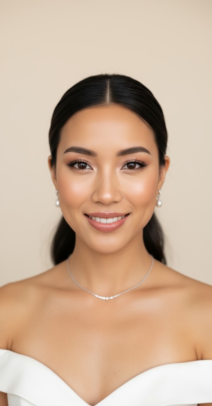 After Bridal Hair Ponytail